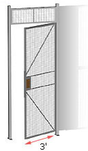 hinged partition gate