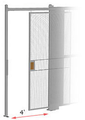 hinged partition gate