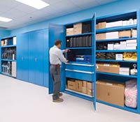 Evidence storage wall system