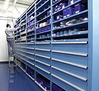 full depth storage wall system