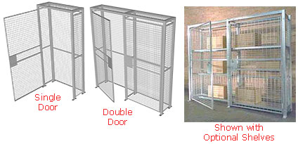 Wire Mesh Loss Prevention Security Cabinets