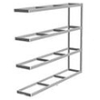 Long Span Shelving, 96" x 18" x 84" No Decking, 500 Lbs. Cap., Adder