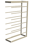 Low Profile Rivet Shelving, 48"w x 18"d x 84"h, 250Lbs. Cap., 8 Shelves - Adder