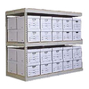 Record Storage Shelving - 42"w x 15"d x 60"h Adder w/ 3 Shelves