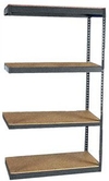 Long Span Shelving, 48" x 36" x 84", w/Decks, 1200 Lbs. Cap. - Adder