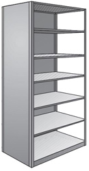 Steel Shelving, Closed - 48" W x 18" D x 87" H, 7-Shelf Adder, 375 lbs. cap.
