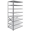 Steel Shelving, Open - 48" W x 36" D x 87" H, 8-Shelf Adder, 350 lbs. cap.