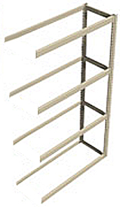 Long Span Shelving, 60" x 18" x 84" No Decking, 800 Lbs. Cap., Adder