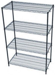 Wire Shelving Starter Unit, 4 Shelves - 72"w x 18"d x 74"h, 600 Lbs. Cap.