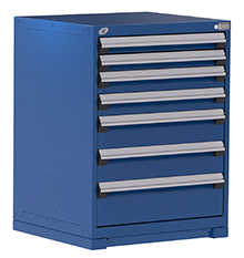 Heavy Duty Modular Drawer Cabinet - 30"W x 21"D x 40"H with 7 Drawers