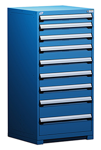 Heavy Duty Modular Drawer Cabinet - 30"W x 27"D x 60"H with 9 Drawers