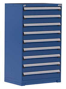 Heavy Duty Modular Drawer Cabinet - 36"W x 24"D x 60"H with 9 Drawers