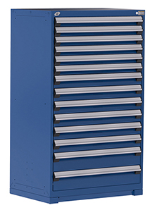 Heavy Duty Modular Drawer Cabinet - 36"W x 24"D x 60"H with 14 Drawers