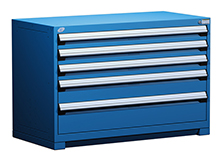Heavy Duty Modular Drawer Cabinet - 48"W x 27"D x 32"H with 5 Drawers
