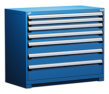 Heavy Duty Modular Drawer Cabinet - 48"W x 27"D x 40"H with 7 Drawers