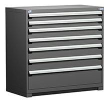 Heavy Duty Modular Drawer Cabinet - 48"W x 27"D x 46"H with 7 Drawers