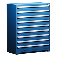 Heavy Duty Modular Drawer Cabinet - 48"W x 24"D x 60"H with 9 Drawers