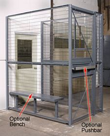 Securelockup 3 Wall Dock Door Security Cage 3 W X 8 L X 8 H